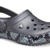 Crocs (WMNS) ormmönster grafitsvarta sandaler 206380-02W Crocs (WMNS) ormmönster grafitsvarta sandaler 206380-02W