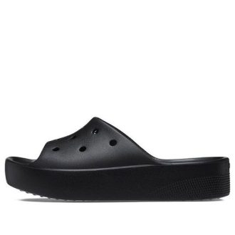 Crocs (WMNS) Platform Slide Crocs ”Black” 208180-001