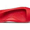 Crocs (WMNS) platta röda sandaler 202811-8C1