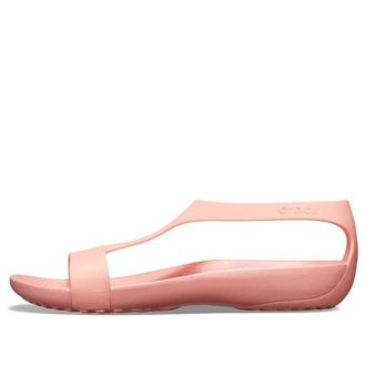 Crocs (WMNS) platta rosa sandaler 205469-6JC