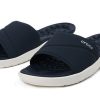 Crocs (WMNS) Reviva Lättvikts mysig platt Casual Djupblå tofflor 205474-462