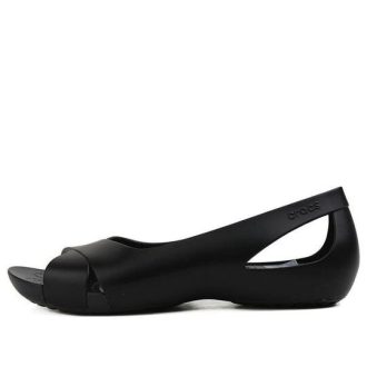 Crocs (WMNS) Serena Fashion Snygga svarta sandaler 206106-001