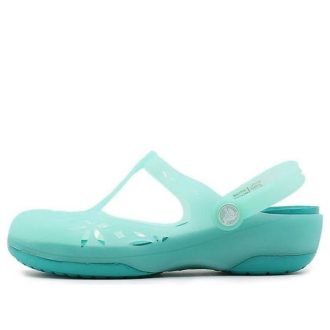 Crocs (WMNS) Skor Sportsandaler ”Green Dark Blue” 204939-3R6