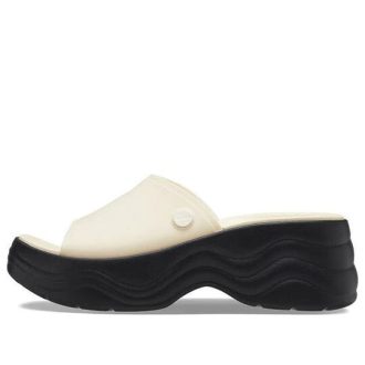 Crocs (WMNS) Skyline Slides ”Vanilla Black” 208182-1LG
