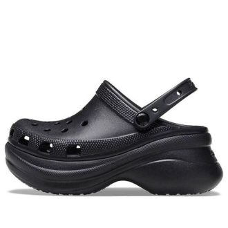 Crocs (WMNS) Small Whale Retro Crocs tjock sula svarta sandaler 206302-001