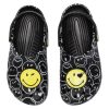 Crocs (WMNS) Smiley World Classic Clogs ”Black White Yellow” 873137