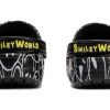 Crocs (WMNS) Smiley World Classic Clogs ”Black White Yellow” 873137
