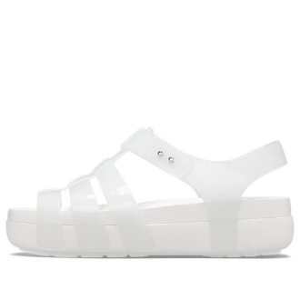 Crocs (WMNS) Splash Glossy Fisherman Sandal ”White” 209267-100