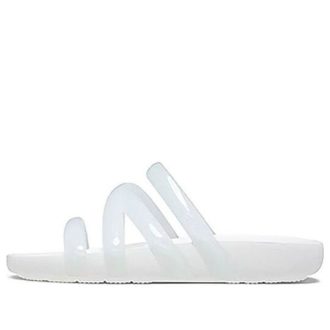Crocs (WMNS) Splash Glossy Strappy Sandal ”White” 208537-100