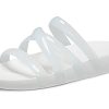 Crocs (WMNS) Splash Glossy Strappy Sandal ”White” 208537-100