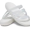 Crocs (WMNS) Splash Glossy Strappy Sandal ”White” 208537-100