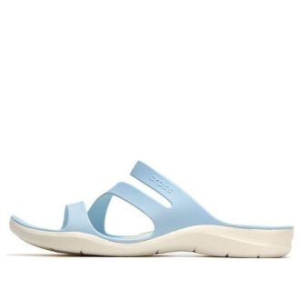 Crocs (WMNS) Sporttofflor med platt klack Blå 203998-4JQ