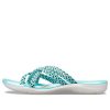 Crocs (WMNS) stickade flip-flops blå vit 205728-4DY