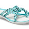 Crocs (WMNS) stickade flip-flops blå vit 205728-4DY