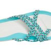 Crocs (WMNS) stickade flip-flops blå vit 205728-4DY