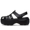 Crocs (WMNS) Stomp Fisherman Sandals ”Black” 209938-001