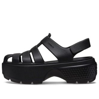 Crocs (WMNS) Stomp Fisherman Sandals ”Black” 209938-001