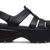 Crocs (WMNS) Stomp Fisherman Sandals ”Black” 209938-001