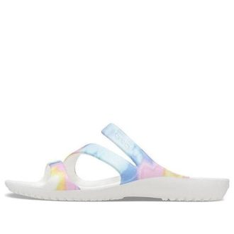Crocs (WMNS) Swiftwater Crocs Casual Multi-Color Tie Dye Sandaler ”White” 206894-928