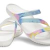 Crocs (WMNS) Swiftwater Crocs Casual Multi-Color Tie Dye Sandaler ”White” 206894-928 Crocs (WMNS) Swiftwater Crocs Casual Multi-Color Tie Dye Sandaler ”White” 206894-928