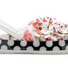 Crocs (WMNS) Tidlösa Clash Roses Blommor Prickar Träsko ”Vit Röd Svart” 205372-97D