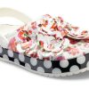 Crocs (WMNS) Tidlösa Clash Roses Blommor Prickar Träsko ”Vit Röd Svart” 205372-97D