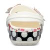 Crocs (WMNS) Tidlösa Clash Roses Blommor Prickar Träsko ”Vit Röd Svart” 205372-97D