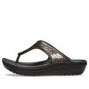 Crocs (WMNS) tjock sula svart koppar flip-flops 205604-0FG