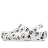 Crocs (WMNS) Träskor med klassiskt dödskalletryck ”White Black” 208993-103
