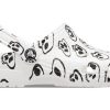 Crocs (WMNS) Träskor med klassiskt dödskalletryck ”White Black” 208993-103