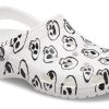 Crocs (WMNS) Träskor med klassiskt dödskalletryck ”White Black” 208993-103