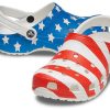 Crocs (WMNS) USA Mönstertryck Lättviktssandaler Blå Röd 205974-94S