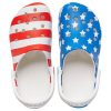 Crocs (WMNS) USA Mönstertryck Lättviktssandaler Blå Röd 205974-94S
