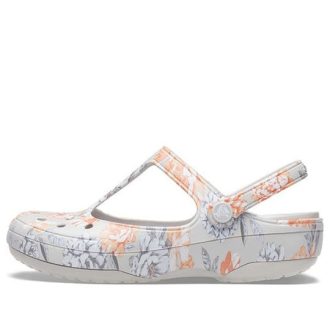 Crocs (WMNS) White Flowers Sandaler 206525-96M