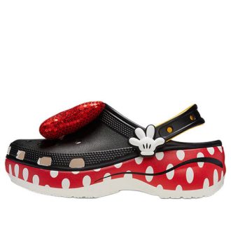 Crocs (WMNS) x Minnie Mouse Classic Platform Clogs ”Black Red White” 209896-100