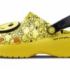 Crocs (WMNS) X Smiley Classic Clog Tjock sula Leende ansikte moln Sandaler Gul Svart 207233-90H Crocs (WMNS) X Smiley Classic Clog Tjock sula Leende ansikte moln Sandaler Gul Svart 207233-90H