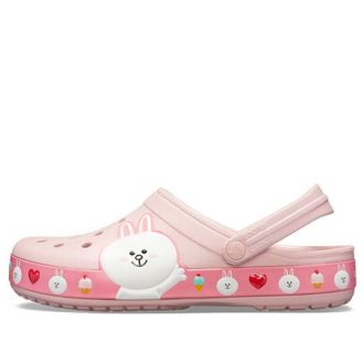 Crocs x Line Friends Beach Rosa unisex sandaler 205791-606