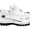 Crocs x MCM Mega Crush Clogs ”White Silver” MEXDAMM08WT