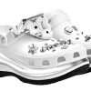 Crocs x MCM Mega Crush Clogs ”White Silver” MEXDAMM08WT
