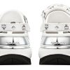 Crocs x MCM Mega Crush Clogs ”White Silver” MEXDAMM08WT