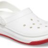 Crocsband Full Force Thick Sole Sandaler Vit Röd Unisex 206122-100