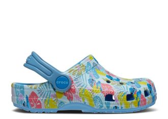 Disney x Classic Clog Toddler ”Stitch Hawaiian Print”