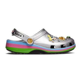 Powerpuff Girls x Classic Clog Kids ”Metallic Silver”