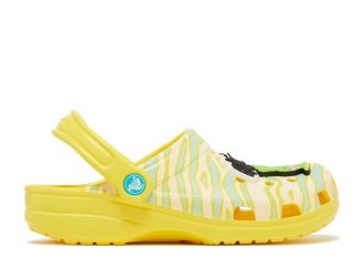 Ron English x Classic Clog Kids ”Party Animals – Zebra Lemon”