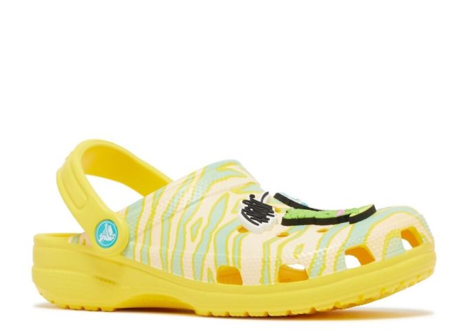 Ron English x Classic Clog Kids ”Party Animals – Zebra Lemon”