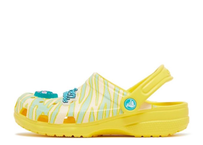 Ron English x Classic Clog Kids ”Party Animals – Zebra Lemon”