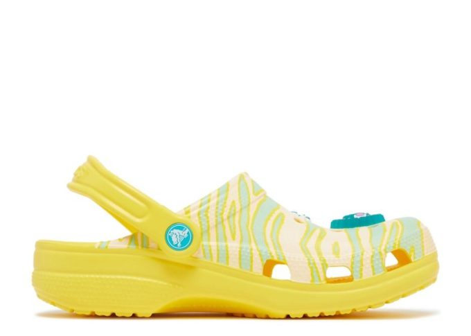 Ron English x Classic Clog Kids ”Party Animals – Zebra Lemon”